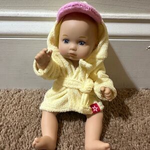 American Girl Little Bitty Baby Doll Bubble Bath Terry cloth Duck Towel